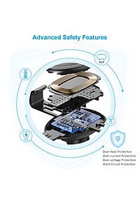 Đế sạc nhanh không dây cho xe hơi CHOETECH T536S - Hàng Chính Hãng 