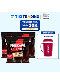 [Tặng Ca đá 900ML] Combo 3 Bịch Cà phê Hòa tan NESCAFÉ CAFÉ VIỆT 35 gói Vị Mạnh đặc trưng