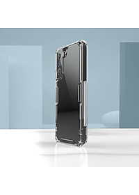 Ốp lưng silicon trong suốt cho Samsung Galaxy S22 Plus hiệu Nillkin Nature Pro mỏng 0.6mm - hàng nhập khẩu