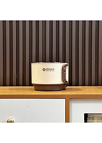 Nồi Lẩu Điện Mini 1.5L Mishio MK392 600W lòng nồi inox 304 không gỉ sét - hàng chính hãng