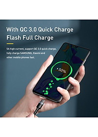 Dây cáp sạc nhanh 100W chuẩn PD 2.0 Type C to type-c QC 3.0 hiệu Baseus Cafule type c to Type C cho iPad Pro 2018 / 2020 / Samsung / Huawei / Xiaomi / Tablet / Macbook / Laptop Type C - Hàng nhập khẩu