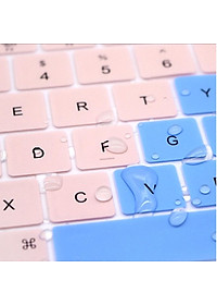 Miếng phủ bàn phím bằng silicon chống bụi, chống nước bảo vệ cho Macbook màu Ombre