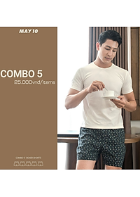 Combo 5 quần ĐÙI May 10 giao màu ngẫu nhiên