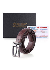 Thắt Lưng Nữ Da Đà Điểu Da Hột Huy Hoàng HT5422 - Nâu Đất