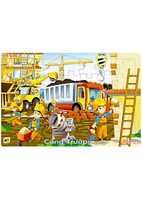 04 bộ tranh xếp hình 35 mảnh khổ A4 20x30cm – đồ chơi trí tuệ cho bé từ 2 tuổi – Combo 2