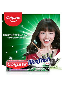 Bộ 3 Kem đánh răng Maxfresh Bamboo Charcoal 225g kèm bàn chải lông tơ phủ than