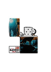 Bật lửa Zippo 46252 Moonlight Wolf Design - Chính hãng 100%