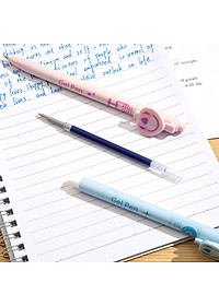 [Sơn Tùng M-TP Collection] Bút Bi Nước Mực Gel Bấm Ngòi 0.5 Nhanh Khô Siêu Mướt Nhiều Mực BST Limited Deli - Viết Bi Học Sinh Văn Phòng - EG17-BL