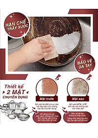 Gói 10 Miếng rửa xoong nồi tiện dụng Ihomeda - Set 10 Ihomeda pan srubbers