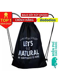 Balo dây rút unisex, Balo dây rút gấp gọn, vải dù chống thấm nước, Balo dây rút unisex, túi gấp, túi dây rút - vải dù chống thấm nước - Chính hãng dododios