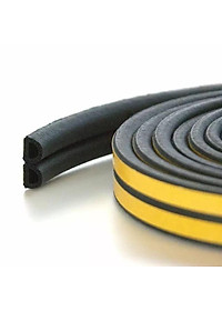 Doăng D, gioăng dán cửa gỗ, gioăng giảm trấn, gioăng chống ồn cánh cửa nhà, gioăng chống bụi, ron D, ron cao su cửa gỗ