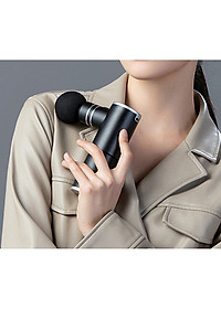 Súng massage cầm tay thư giãn cơ Booster MINI 2 - Cảm biến lực đấm thông minh Ai - Màu đen