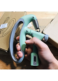 Màu Xanh Lá - Kìm Bóp Tay Pro Đếm Số Điện Tử Dụng Cụ Tập Gym Tập Cơ Bắp Cổ Tay Tại Nhà Chỉnh Lực 10-100kg Hãng Amalife