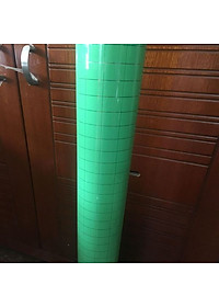 5m Decal dán kính có sẵn keo ô vuông xanh ngọc bích Binbin  DK22 (0.5x5m)