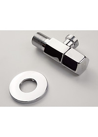 Van giảm áp và khóa đường nước Đồng mạ Chrome Eurolife EL-X40 (Trắng bạc)