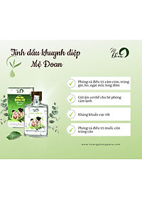  Tinh Dầu Khuynh Diệp Mệ Đoan Tinh Dầu Khuynh Diệp Cho Bé Kháng Khuẩn Giữ Ấm Côn Trùng Cắn Muỗi Đốt 30ml