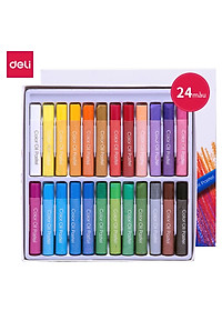 Bút Sáp Dầu Chuyên Nghiệp Deli - Hộp Giấy - 24/36 Màu - 72087 / 72088