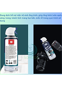 [KÈM KHĂN]-Bình xịt vệ sinh máy ảnh, bàn phím, bo mạch máy tính 450ML- Bình xịt khí nén đa năng dùng cho máy quay, ống kính, điện thoại.-Hàng nhập khẩu