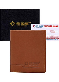 Ví Nam Kiểu Đứng Sọc Ngang Huy Hoàng HT2138 (12.5 x 10 cm) - Da Bò