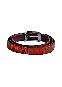 Thắt lưng nữ da thật vân cá sấu Huy Hoàng màu nâu HP5122