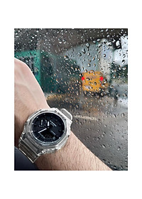 Đồng Hồ Nam Casio G-Shock GA-2100SKE-7ADR Chính Hãng | Casio G-Shock GA-2100SKE-7A Transparent Pack Dây Nhựa