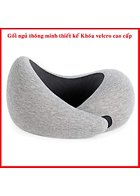 Gối Ngủ Du Lịch Chất Liệu Memory Foam Mật Độ Cao - Gối Ngủ Văn Phòng Thông Minh Cao Cấp Chính Hãng Dododios – Kèm Túi Vải Nhung Đựng Gối Ngủ Chữ U Văn Phòng