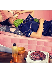 Bếp hơ lá trầu cho mẹ và bé sau sinh, bếp điện mini 1000W