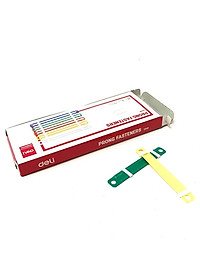 Nẹp Tài Liệu Nhựa 80mm - Deli 5548 (50 Nẹp - 5 Màu)