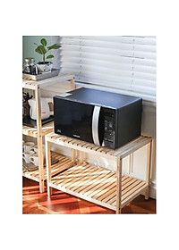 Kệ Để Lò Vi Sóng 2 Tầng Morning House Dài 60cm x Cao 46cm- Gỗ Cao Su Chắc Chắn Chịu Lực 30kg