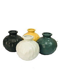  Bình Cắm Hoa Mini Góc Cạnh Gốm Sứ Bát Tràng