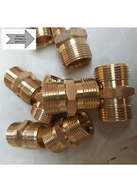 Khớp nối dây xịt máy rửa xe 2 đầu ren 22mm nôi dây