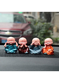 Tượng chú tiểu " 4 không " phong thủy