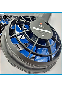 Bộ Áo Điều Hòa DOKY Nhật Bản Chất Liệu Vải Kaki Cao Cấp, PIN Dung Lượng Cao 30.000mAh, Quạt Không Chổi Than 12V Chạy Bền Khỏe - Màu Xanh Than