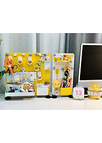 Chân đứng đặt bàn + chân kẹp bàn + móc U vách ngăn Dola Home - Phụ kiện bảng Pegboard