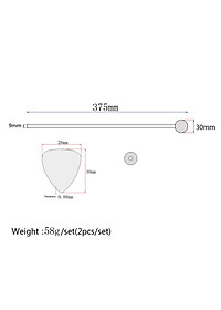 Sunnimix 1 Glockenspiel Đàn Xylophone Đập Nhựa Cứng Nhám Đầu Cái Vồ Gậy Be
