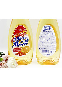 Nước Rửa Chén Diệt Khuẩn Tinh Chất Cam Mitsuei Kobini Nhật Bản (600ml)