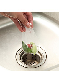 Túi 100 lưới lọc rác bồn rửa chén giúp cho bồn rửa chén không bị nghẽn tắc do rác, lọc cặn bẩn hiệu quả sau khi rửa chén GD457-LuoiLR100