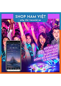 Dây Led Trang Trí NAVIVU 16 Triệu Màu Cảm Biến Nhạc, Chống Nước, Kết Nối Bluetooth Trang Trí Nhà Cửa