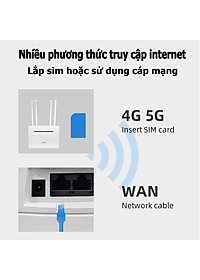 Bộ phát wifi từ sim 4G Pixlink CPE T901 Pro , router wifi 4 râu tốc độ cao  300Mbps, phủ sóng rộng, tích hợp 4 cổng WAN/LAN tiện dụng, phù hợp với tất cả các loại sim ở VN - Hàng Chính Hãng / Hàng Nhập Khẩu
