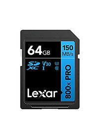 Nơi bán Thẻ nhớ 32GB/ 64GB SDHC/ SDXC Lexar 800X PRO UHS-I BLUE Series, tốc độ đọc lên đến 150Mb/s