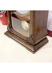 Đồng hồ để bàn Nhật Bản Rhythm CRJ717CR06 , Kt 24.0 x 32.5 x 12.5cm, 1.7kg Vỏ gỗ. Dùng Pin.