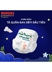 Tã quần Huggies Naturemade ban đêm M58/L44/XL38/XXL26