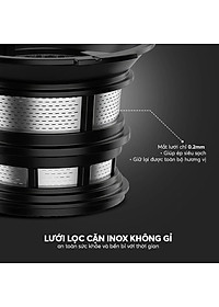 Máy ép chậm Elmich JEE-8758, công suất 240W, bảo toàn dưỡng chất, giữ trọn hương vị, ép kiệt bã tới 98% - Hàng Chính Hãng