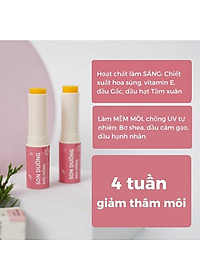 Bộ Chăm Sóc Môi Giảm Thâm Dưỡng Mềm Môi Hồng Căng Mịn An Toàn Vượt Trội Cỏ Mềm 200g