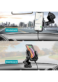 Giá đỡ Choetech T521-S điện thoại kiêm sạc không dây trên ô tô 10W  (Hàng chính hãng)