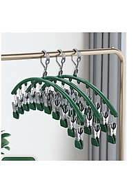 Combo Móc phơi quần áo inox 304 sáng bóng đẹp dài 42cm