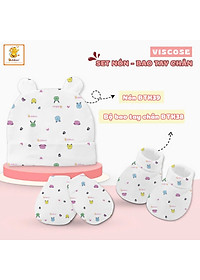 Set bao tay chân và nón in nhiều hình - BBC26