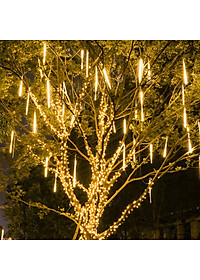 8 Ống Đèn LED Trang Trí Ngoài Trời Hiệu Ứng Mưa Rơi, Sao Băng - Chống Thấm Nước, Dài 30 - 80cm