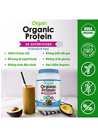 Date 02/27  Bột đạm thực vật và protein hữu cơ Orgain Mỹ vị vani 1220g - Organic Protein & Superfoods
