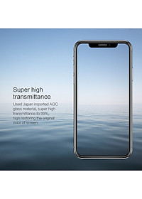 Miếng dán kính cường lực Nillkin cho iPhone XS MAX / iPhone 11 Pro Max (9H, chống vân tay, mỏng 0.3mm) - Hàng chính hãng